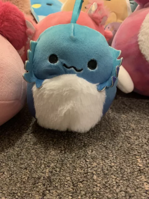 Squishmallows 4" CELLA Blue ombre Bearded Dragon fuzzy belly NEW HTF
