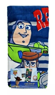 Disney pixar juguete historia Woody y Buzz Azul 2 piezas Conjunto de Baño Toalla & Toalla