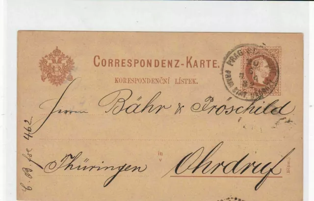 austria 1882  stamps card ref 20920