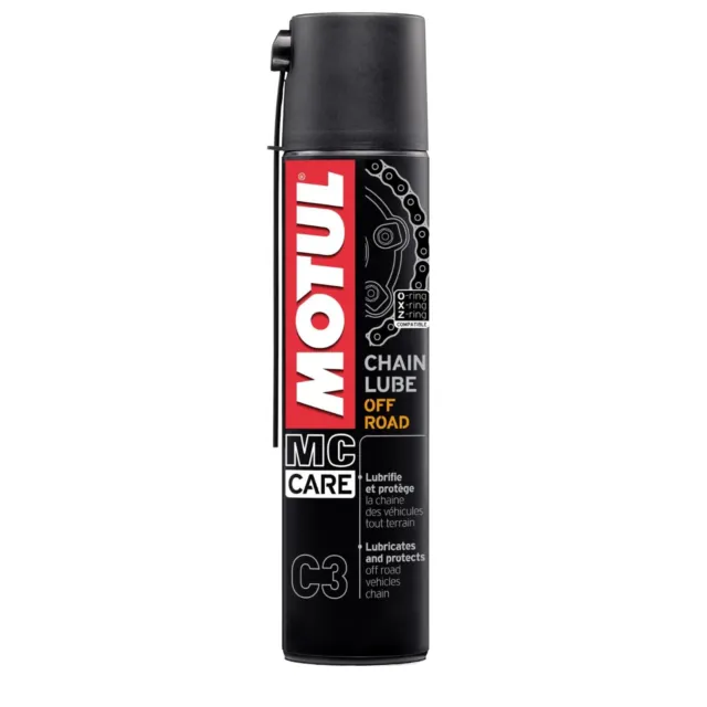 MOTUL MC CARE C3 CHAIN LUBE OFF ROAD 400 ml Offroad Motorrad Kettenspray Gelb