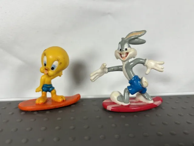 2 X Looney Tunes Freeriders Surfing Surf Bugs Bunny Tweety Pie Warner Bros WB