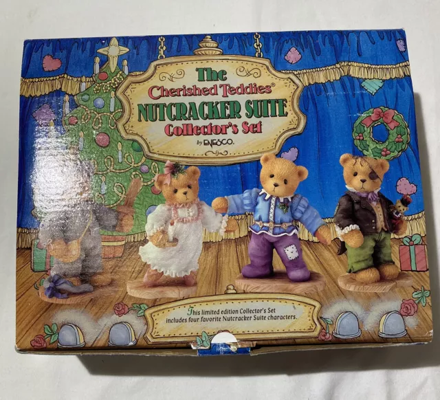 Cherished Teddies #272388 The Nutcracker Suite Collector's Set StillInbox Enesco