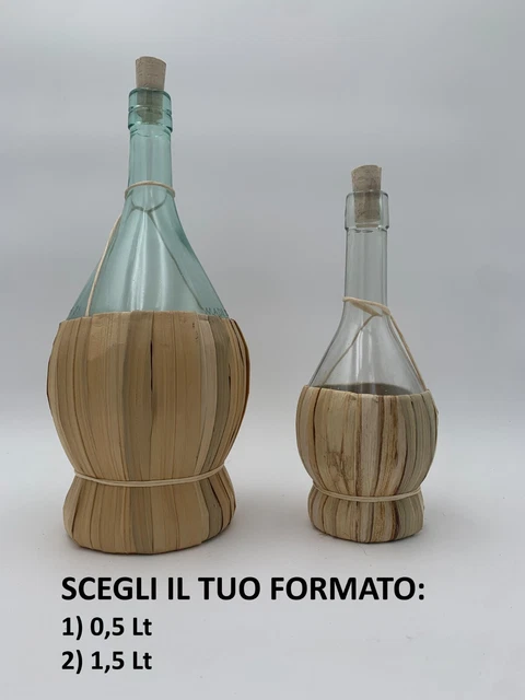 Damigiana Vetro 5 Litri - Con Tappo A Pressione E Cesta In Plastica - Foto 9