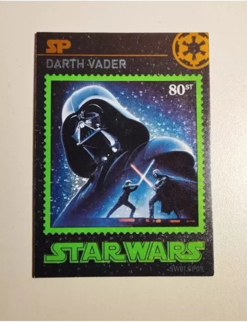 Star Wars Vorabveröffentlichung Darth Vader SP Stempelkarte SW01-SP09 Holofoil SP09