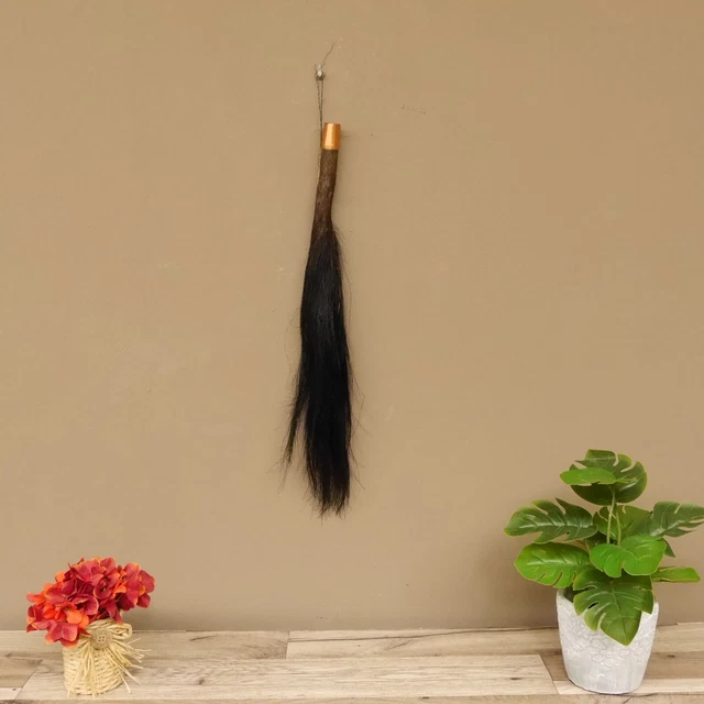Wedel Gnu África Fliegenwedel Cola Con Montaje en Pared