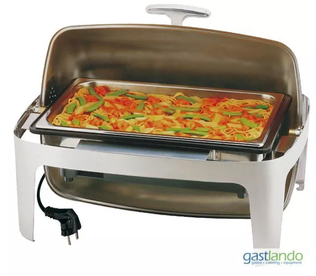 Buffet Elektro Chafing Dish mit Rolltop und Behälter GN 1/1 - 100 Gastlando