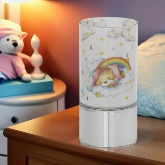 Bagutta Lámpara de cristal habitación infantil luz sin cable con osito durmiente 2