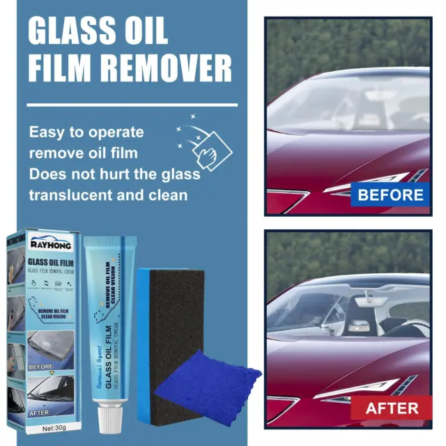 Película de aceite de vidrio de 30 ml para quitar pasta parabrisas coche película limpiador de aceite 2023 A8M1
