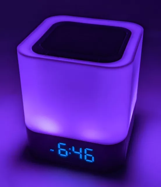 Gallstep DY28 Bluetooth Speaker Clock Digital Alarm Mini HiFi Color Night Lights