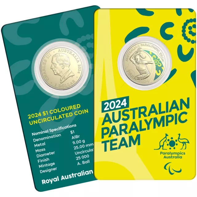 2024 Australian Paralympic Team Coin Pearl Colleen