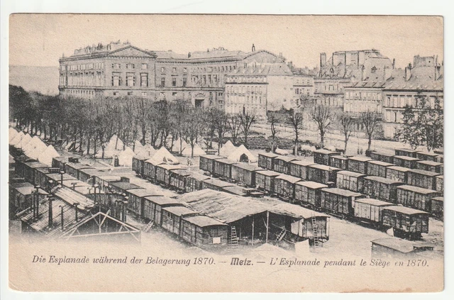 METZ - Moselle - CPA 57 - Militaire - L'esplanade pendant le Siege de 1870