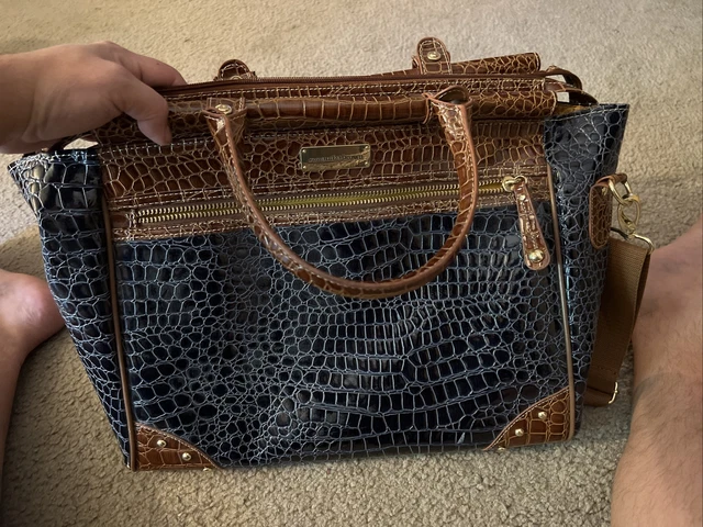 Samantha Brown Purse - Travel/Tote Bag/ Navy And Brown