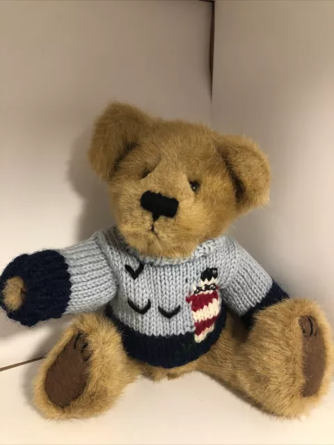 Boyds Bears Kevin G. Bearsley Stuffed Plush Bear Enesco Lighthouse Sweater
