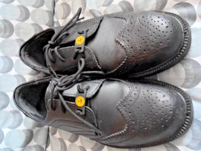 NEW....RS PRO BLACK Brogue Style Work Shoes With Toe Caps Size 9/43 £8. ...