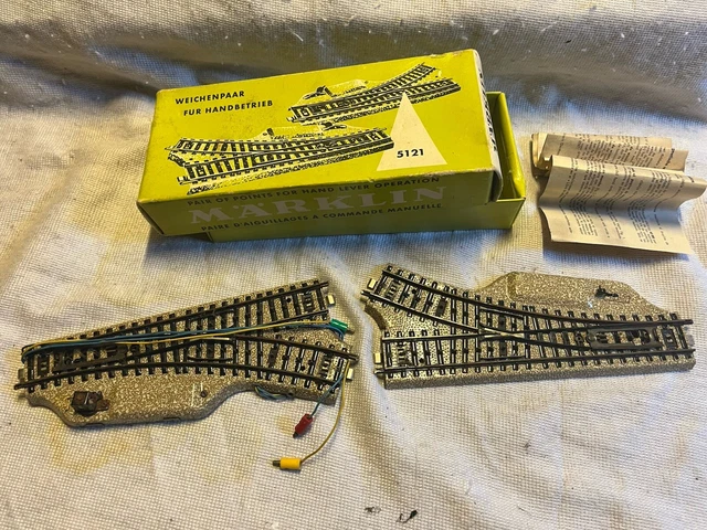 Lot Aiguillages électriques Märklin échelle 1 – Pour Pièces Ou Réparation