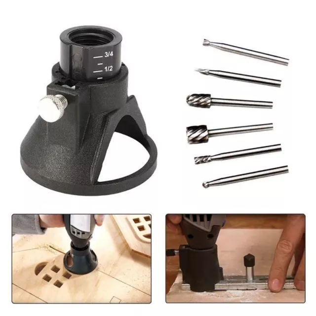 Kit de broca de taladro guía de corte multiherramienta para Dremel Rotary