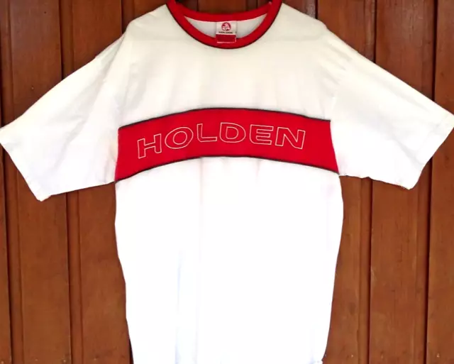 Holden Official Team Racing Men's XL Shirt Merchandise -Near Vintage White/Red