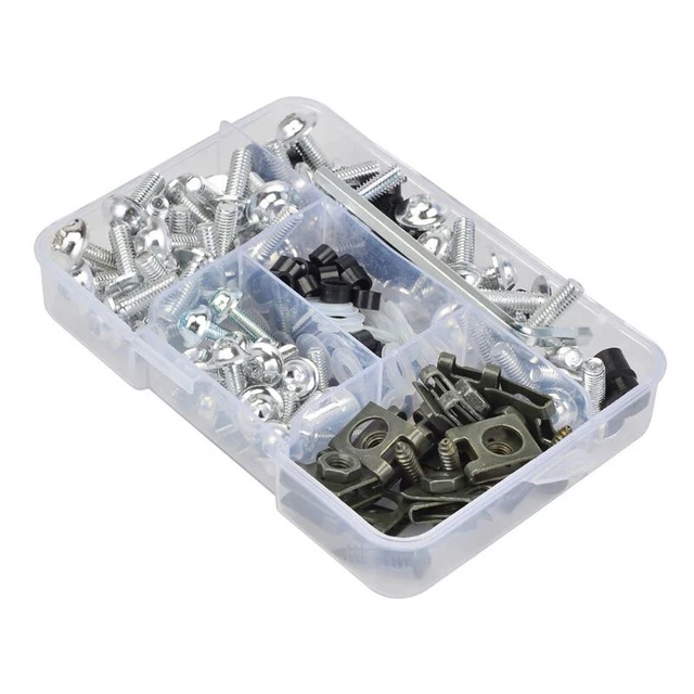 155Pcs Motorcycle Shell Fairing Bolt Plate Screws Nut Stainless Steel Thread USA