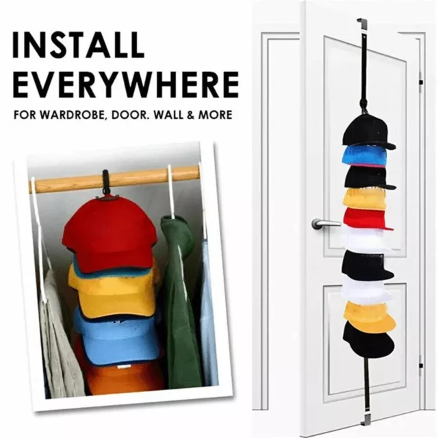 Baseball Cap Rack Hat Holder Home Organizer Storage Door Closet Hanger Modern