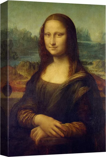 16"x24"-Da Vinci Wall Art Canvas Print - Mona Lisa