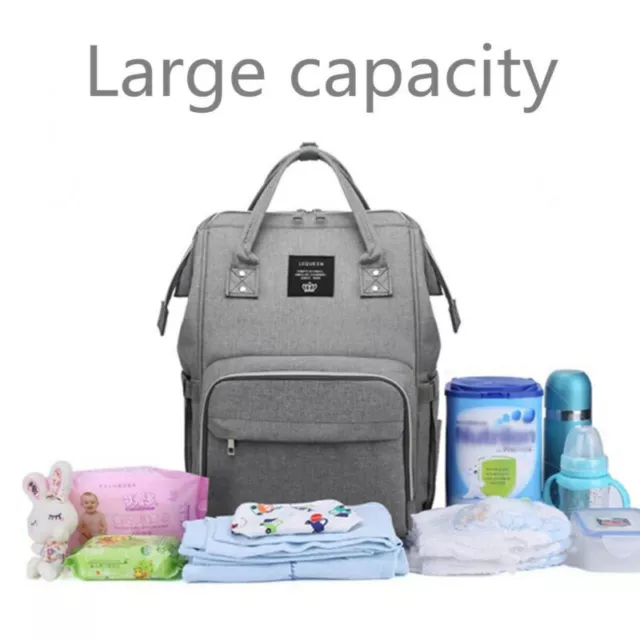 Diaper Bag Backpack Large - Multi-Function Waterproof Baby Travel Bags USB 055 3