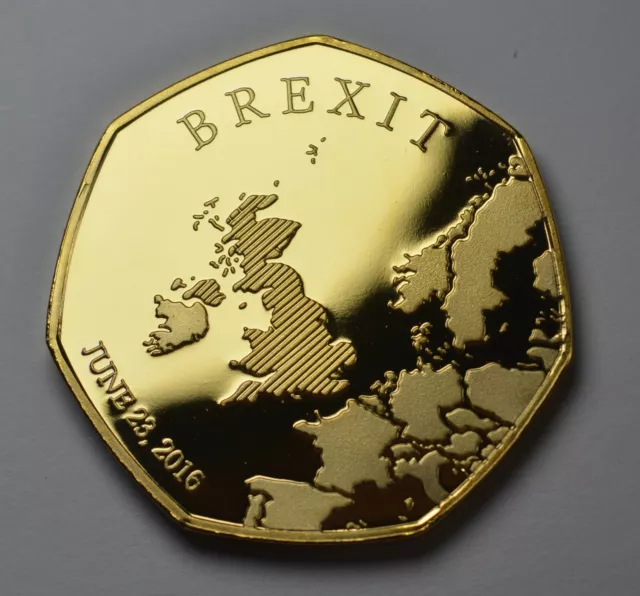 Brand New BREXIT 24ct Gold Commemorative. 31st JANUARY 2020. UK Politics