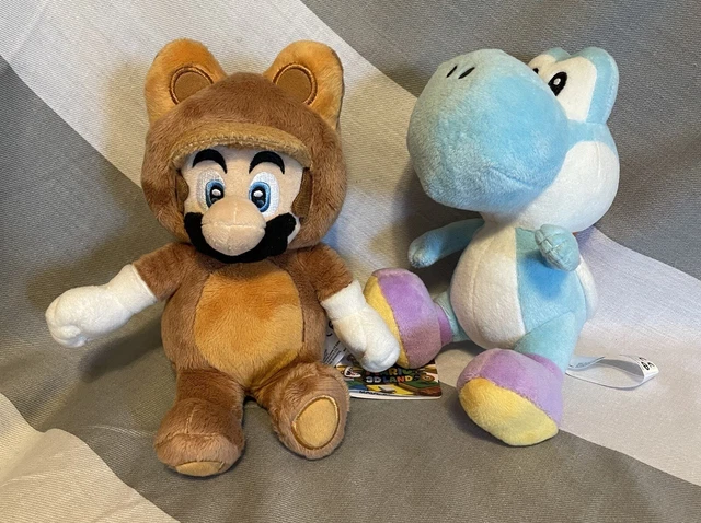 TANOOKI MARIO 7” Super Mario 3D World And Yoshi (Light Blue) Super ...