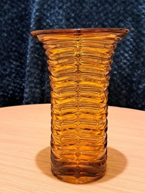 Amber Glass Vase Unique