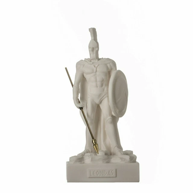 Figurine Veronese Léonidas Roi De Sparte - Sculpture Bronze Combattant Les Perses 26 Cm
