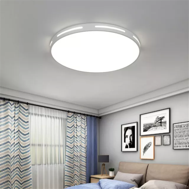 LED Ceiling Light Round Panel Down Lights Bathroom Kitchen Living Room Wall Lamp