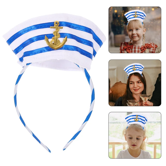 Sombrero de marinero diadema capitán sombrero diadema marino diadema marinero cosplay