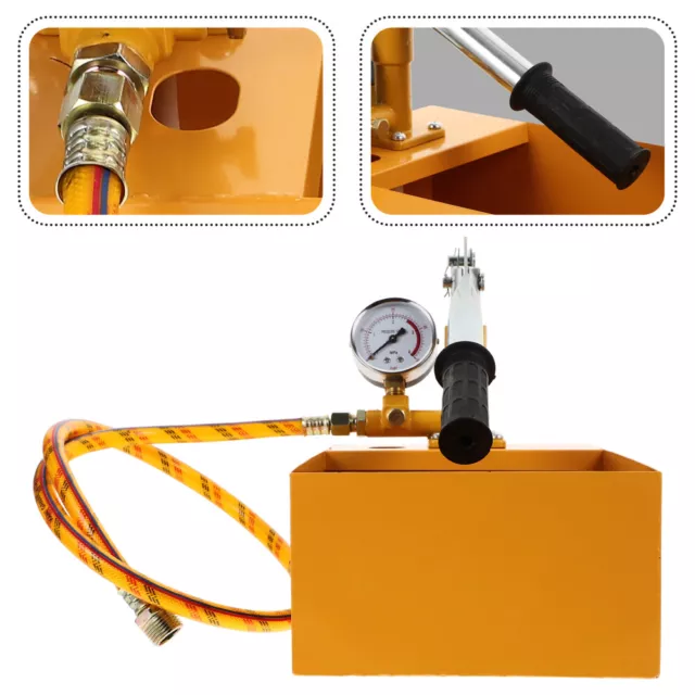 40KG WATER PRESSURE Hydraulic Manual Testing Pump 4Mpa Test Pump Testing  Tool £104.63 - PicClick UK