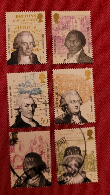 GB 2007 Abolition of the Slave Trade Set of 6 SG2728 - SG2733 Fine Used