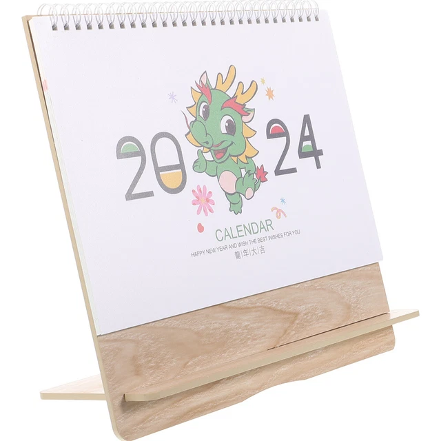 TABLETOP 2024 CALENDAR Free Standing Calendar 2024 Desktop Calendar
