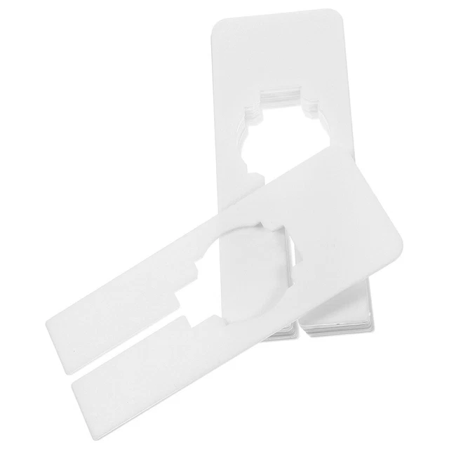 30 piezas Divisor de ropa Soporte de ropa rectangular tallas Divisor Barros en blanco