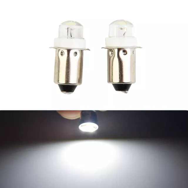 Upgrade your flashlight's performance with 2 pcs P13 5S PR2 Base LED Bulbs