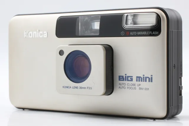 LCD Works [N MINT] Konica BIG mini BM-201 Point & Shoot Film Camera From JAPAN