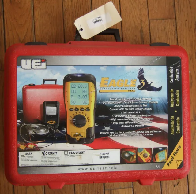 Eagle 3 UEi C127Kit Combustion Analyzer w/Printer, NOS