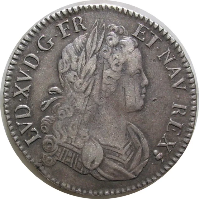 FRANCE : LOUIS XV Ecu de France-Navarre 1719 S (R3)