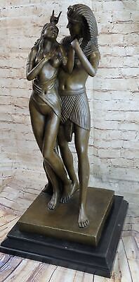 30" Bronze Ancient Egyptian Pharaoh`s Wife Cleopatra Hotcast Sculpture Figure