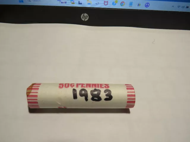 One MINT UNC Roll 1983P Pennys