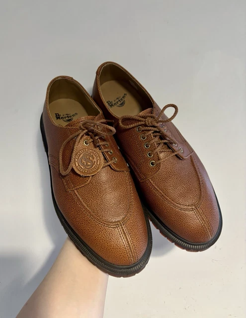DR. MARTENS 14147 Tan Leather Lace Up Brogues Shoes UK 10 EU  display picture 2
