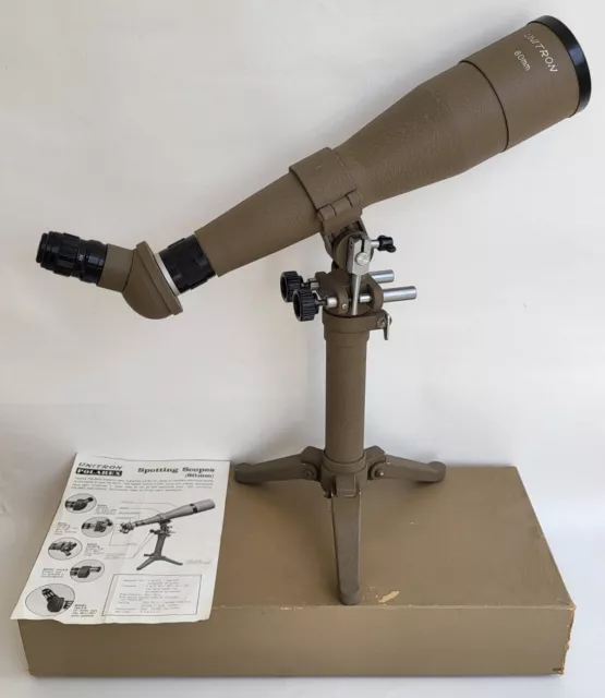 RARE TELESCOPE LUNETTE vintage UNITRON POLAREX 80 mm 104-Z-8 60x SPOTTING SCOPES