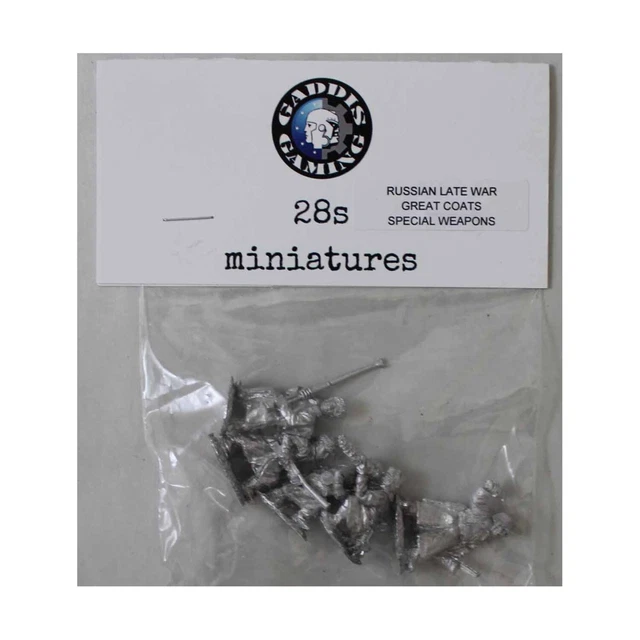 Gaddis Gaming WWII Russia 28mm SLW Great Coats Special Weapons Squad Pack New
