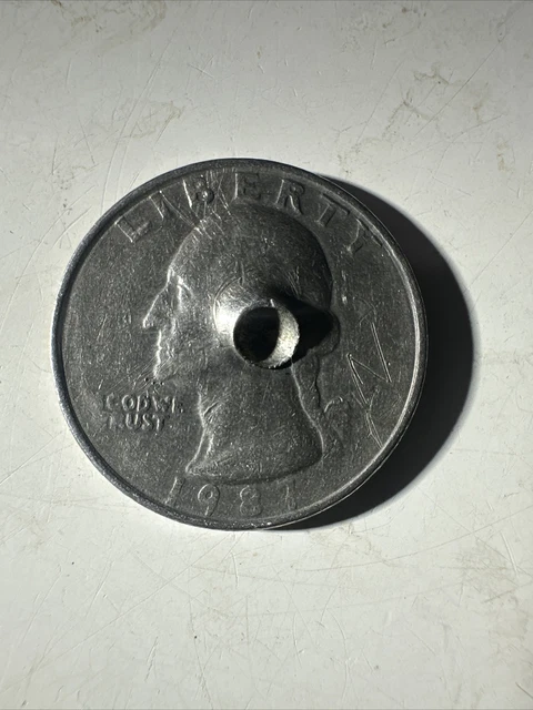 1987 P Washington Quarter Error No I In God We Trust And Mint Mark
