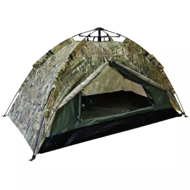 Automatic 2 Person Tent Mossi Net Door Bivi Army Mtp Btp Camo Cadet Camping