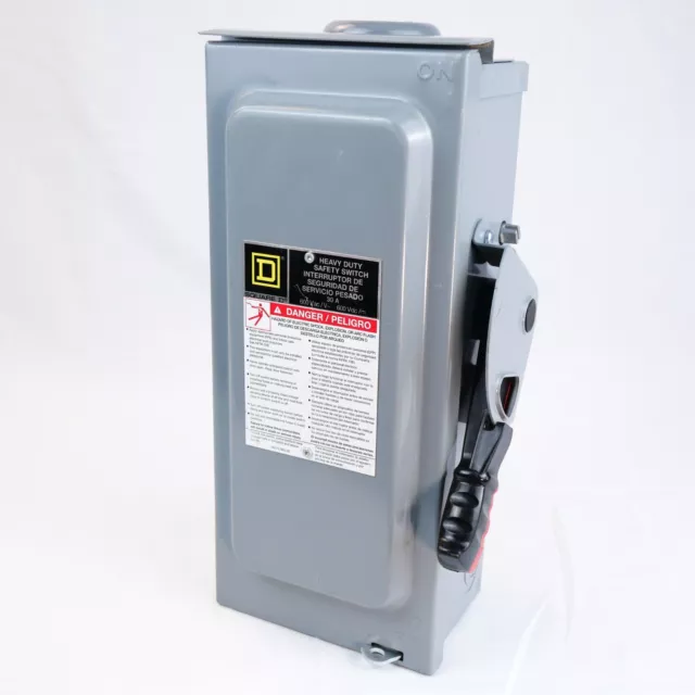 Square D - HU361RB - Heavy Duty Non-Fused Safety Switch - 30A, 600V, NEMA 3R, 3P