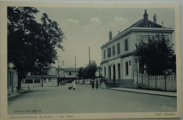 FRANCONVILLE 95 cpa la Gare Bon Etat