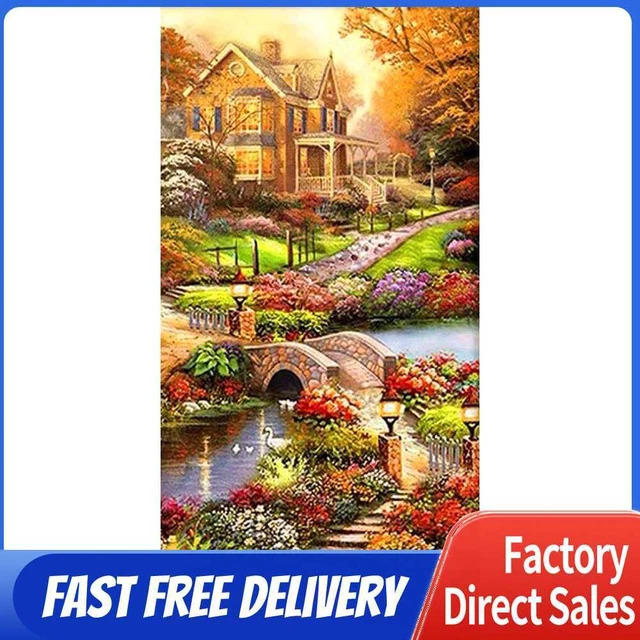 Idyllic 5D DIY Full Round Drill Diamond Painting Embroidery Cross Stitch Gifts