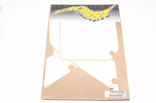 Factory Concepts FP23-285 Pre Cut Number Plate White Background Kit NOS